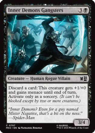 Image of Inner Demons Gangsters (MSC-797) - Commander: Marvel Super Heroes Foil