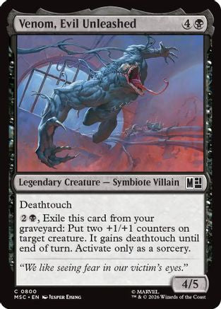 Image of Venom, Evil Unleashed (MSC-800) - Commander: Marvel Super Heroes Foil