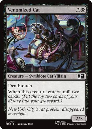 Image of Venomized Cat (MSC-801) - Commander: Marvel Super Heroes