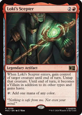 Image of Loki's Scepter (MSC-056) - Commander: Marvel Super Heroes