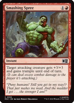 Image of Smashing Spree (MSC-555) - Commander: Marvel Super Heroes