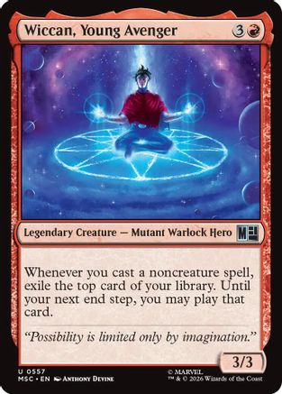 Image of Wiccan, Young Avenger (MSC-557) - Commander: Marvel Super Heroes Foil