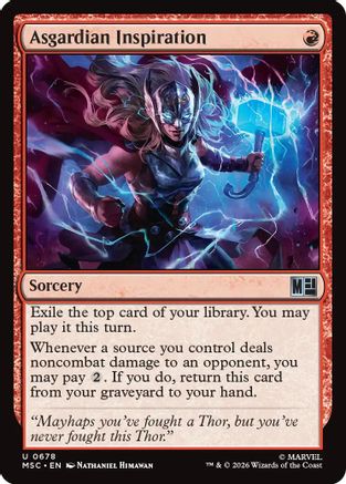 Image of Asgardian Inspiration (MSC-678) - Commander: Marvel Super Heroes Foil