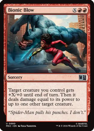 Image of Bionic Blow (MSC-680) - Commander: Marvel Super Heroes