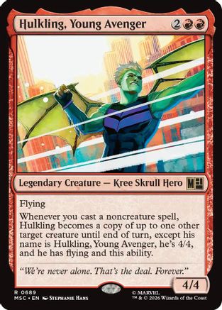 Image of Hulkling, Young Avenger (MSC-689) - Commander: Marvel Super Heroes