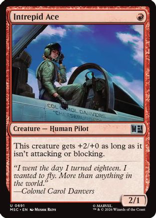 Image of Intrepid Ace (MSC-691) - Commander: Marvel Super Heroes Foil