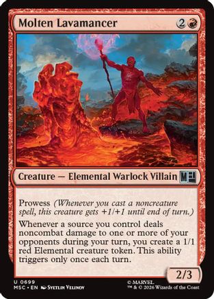 Image of Molten Lavamancer (MSC-699) - Commander: Marvel Super Heroes
