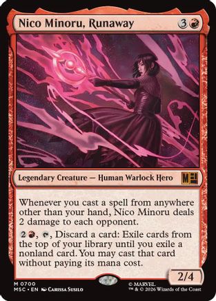 Image of Nico Minoru, Runaway (MSC-700) - Commander: Marvel Super Heroes Foil