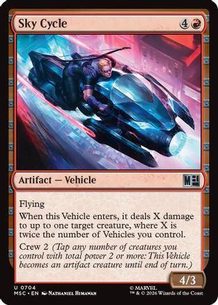 Image of Sky Cycle (MSC-704) - Commander: Marvel Super Heroes Foil