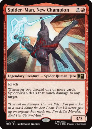 Image of Spider-Man, New Champion (MSC-705) - Commander: Marvel Super Heroes