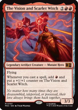 Image of The Vision and Scarlet Witch (MSC-707) - Commander: Marvel Super Heroes Foil