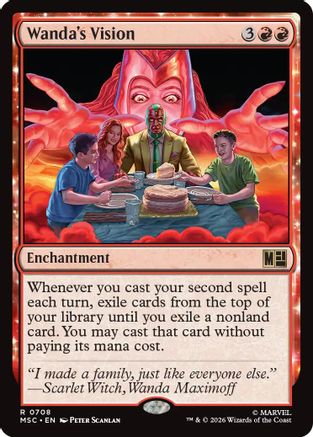 Image of Wanda's Vision (MSC-708) - Commander: Marvel Super Heroes Foil