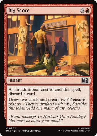 Image of Big Score (MSC-802) - Commander: Marvel Super Heroes Foil