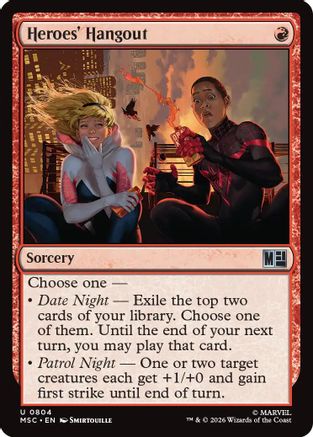 Image of Heroes' Hangout (MSC-804) - Commander: Marvel Super Heroes Foil