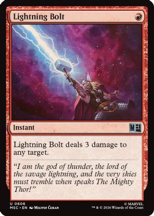 Image of Lightning Bolt (MSC-806) - Commander: Marvel Super Heroes