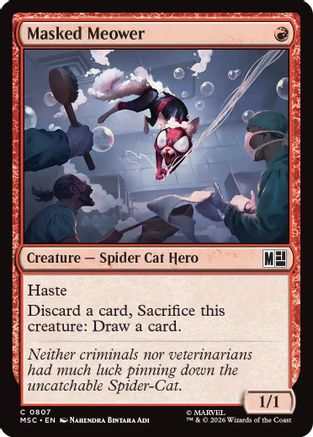 Image of Masked Meower (MSC-807) - Commander: Marvel Super Heroes Foil