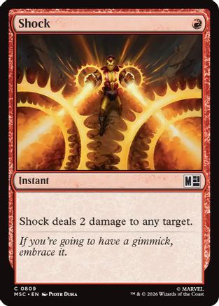 Image of Shock (MSC-809) - Commander: Marvel Super Heroes