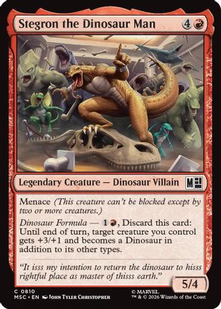 Image of Stegron the Dinosaur Man (MSC-810) - Commander: Marvel Super Heroes