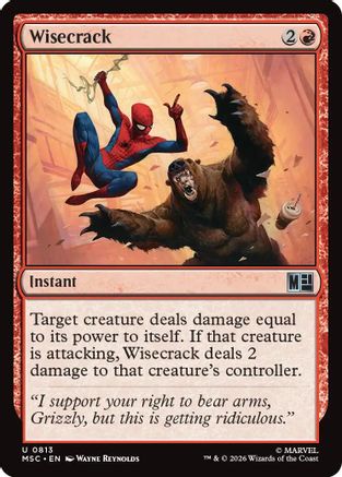 Image of Wisecrack (MSC-813) - Commander: Marvel Super Heroes