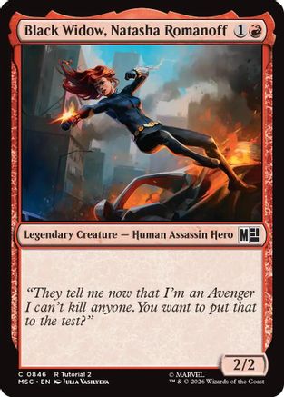 Image of Black Widow, Natasha Romanoff (0846) (MSC-846) - Commander: Marvel Super Heroes