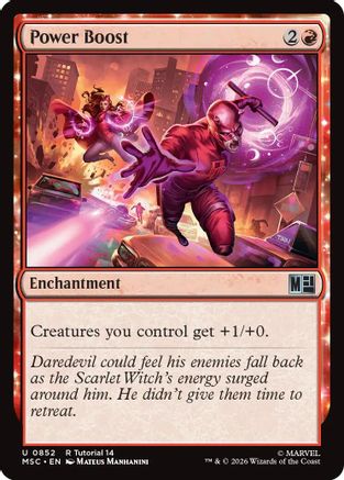 Image of Power Boost (0852) (MSC-852) - Commander: Marvel Super Heroes