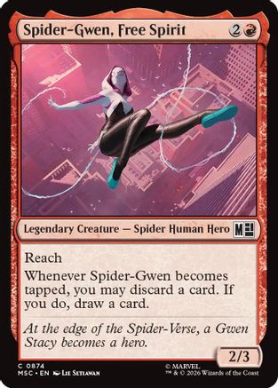 Image of Spider-Gwen, Free Spirit (MSC-874) - Commander: Marvel Super Heroes