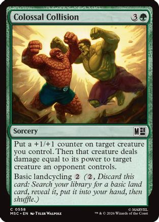 Image of Colossal Collision (MSC-558) - Commander: Marvel Super Heroes Foil