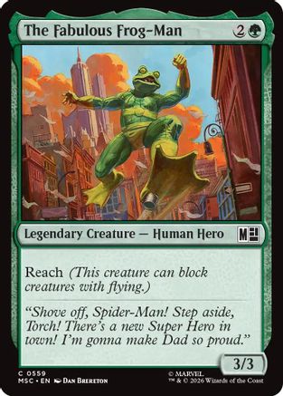 Image of The Fabulous Frog-Man (MSC-559) - Commander: Marvel Super Heroes Foil