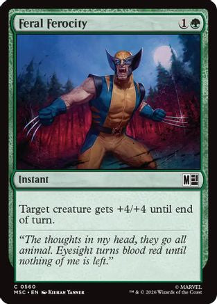 Image of Feral Ferocity (MSC-560) - Commander: Marvel Super Heroes