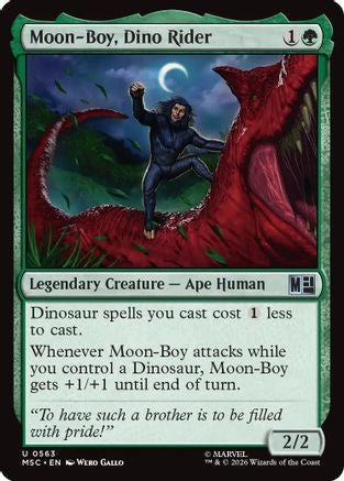 Image of Moon-Boy, Dino Rider (MSC-563) - Commander: Marvel Super Heroes Foil