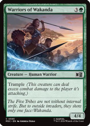 Image of Warriors of Wakanda (MSC-565) - Commander: Marvel Super Heroes Foil