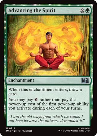 Image of Advancing the Spirit (MSC-712) - Commander: Marvel Super Heroes Foil