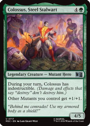 Image of Colossus, Steel Stalwart (MSC-717) - Commander: Marvel Super Heroes