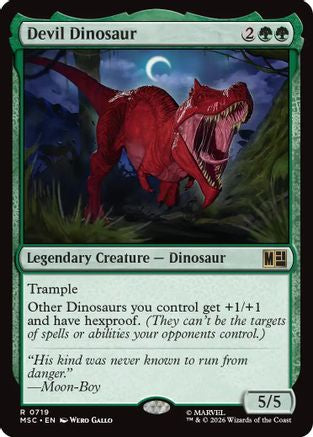 Image of Devil Dinosaur (MSC-719) - Commander: Marvel Super Heroes Foil