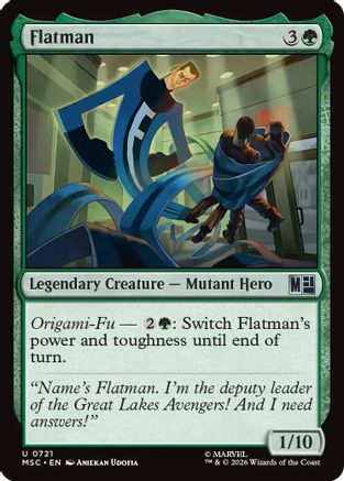 Image of Flatman (MSC-721) - Commander: Marvel Super Heroes