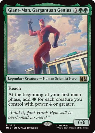 Image of Giant-Man, Gargantuan Genius (MSC-722) - Commander: Marvel Super Heroes