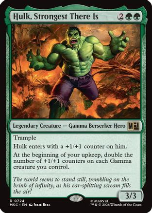 Image of Hulk, Strongest There Is (MSC-724) - Commander: Marvel Super Heroes