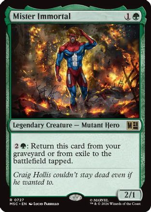 Image of Mister Immortal (MSC-727) - Commander: Marvel Super Heroes Foil