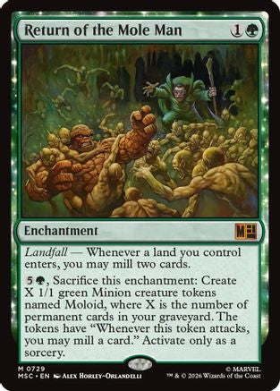 Image of Return of the Mole Man (MSC-729) - Commander: Marvel Super Heroes Foil