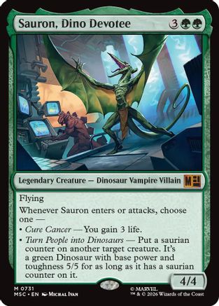 Image of Sauron, Dino Devoteee (MSC-731) - Commander: Marvel Super Heroes