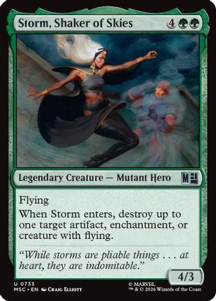Image of Storm, Shaker of Skies (MSC-733) - Commander: Marvel Super Heroes Foil
