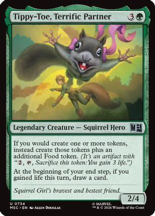 Image of Tippy-Toe, Terrific Partner (MSC-734) - Commander: Marvel Super Heroes Foil