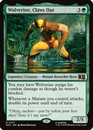 Image of Wolverine, Claws Out (MSC-737) - Commander: Marvel Super Heroes