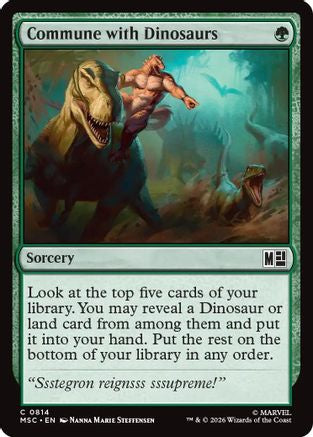 Image of Commune with Dinosaurs (MSC-814) - Commander: Marvel Super Heroes