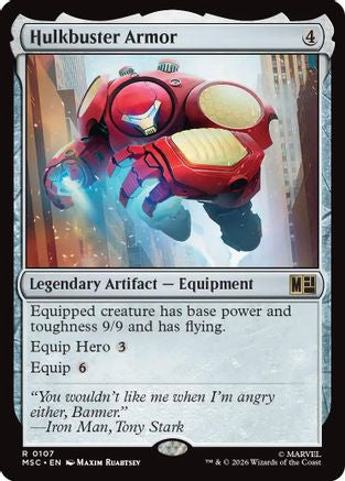 Image of Hulkbuster Armor (MSC-107) - Commander: Marvel Super Heroes