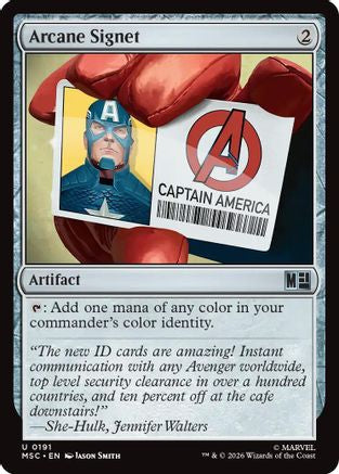 Image of Arcane Signet (0191) (MSC-191) - Commander: Marvel Super Heroes