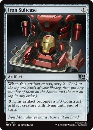 Image of Iron Suitcase (MSC-750) - Commander: Marvel Super Heroes Foil