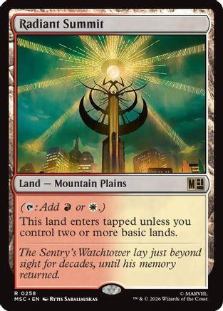 Image of Radiant Summit (MSC-258) - Commander: Marvel Super Heroes