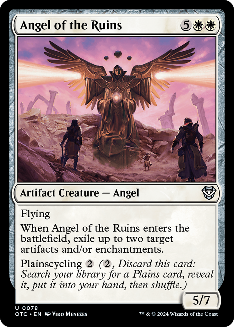 Image of Angel of the Ruins (OTC-078) - Outlaws of Thunder Junction Commander