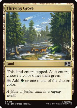 Image of Thriving Grove (MSC-579) - Commander: Marvel Super Heroes Foil